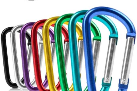 ZEINZE Carabiner Clip 3 inch Aluminum D-Ring