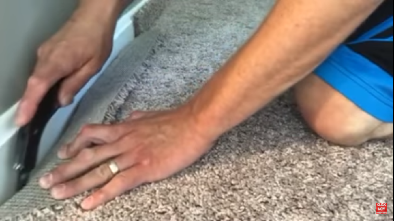 Cutting A Carpet for Installation