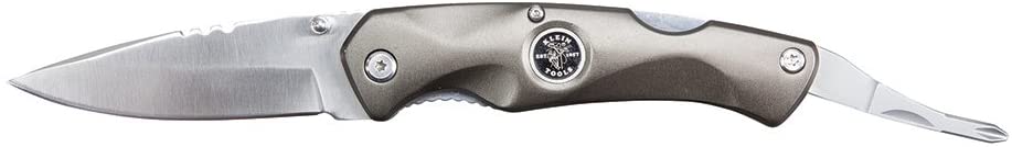Electrician's Pocket Knife with 2 Phillips Klein Tools 44217