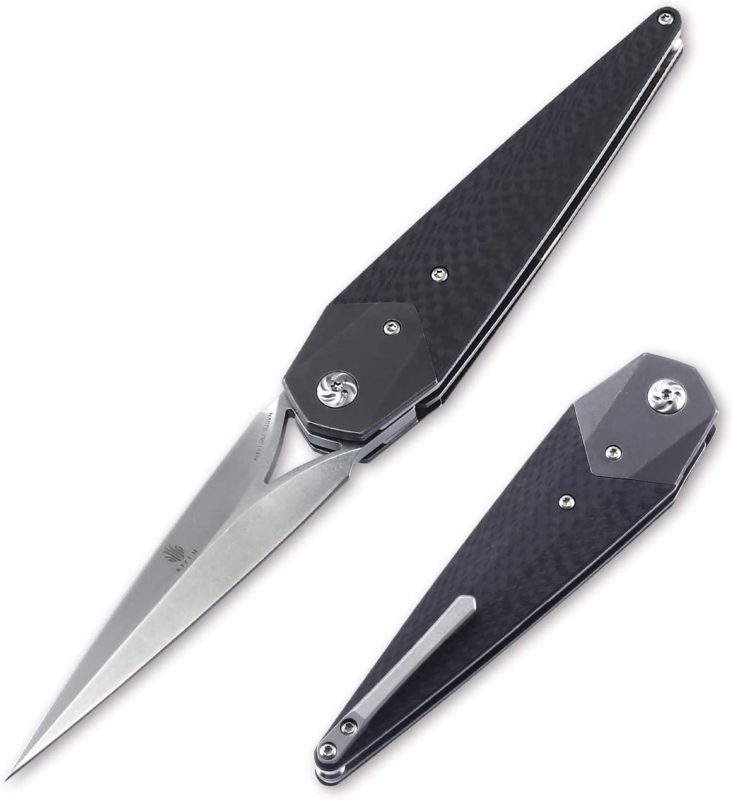 Kizer Kizer Tactical Folding Dagger S35VN Blade Carbon Fiber Handler KnifeTactical Folding Dagger S35VN Blade Carbon Fiber Handler Knife