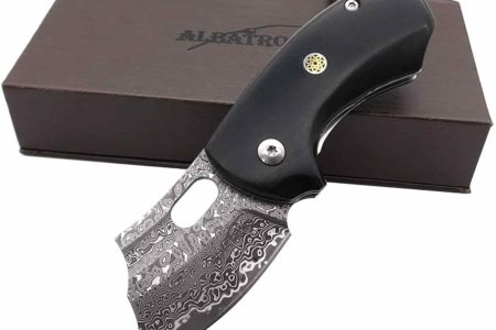 Damascus Camping Folding Pocket Knife