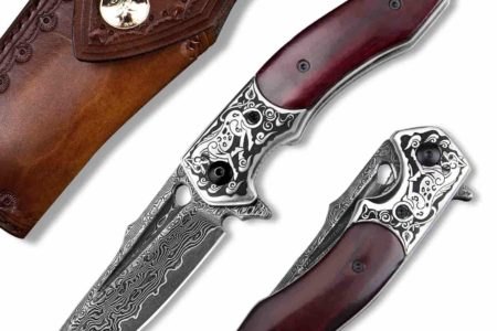 Handmade Japanese VG10 Damascus Steel Knife