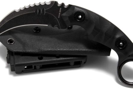 KIASLORE Camping EDC Tools Outdoor Survival Claw Tactical Teeth Knife