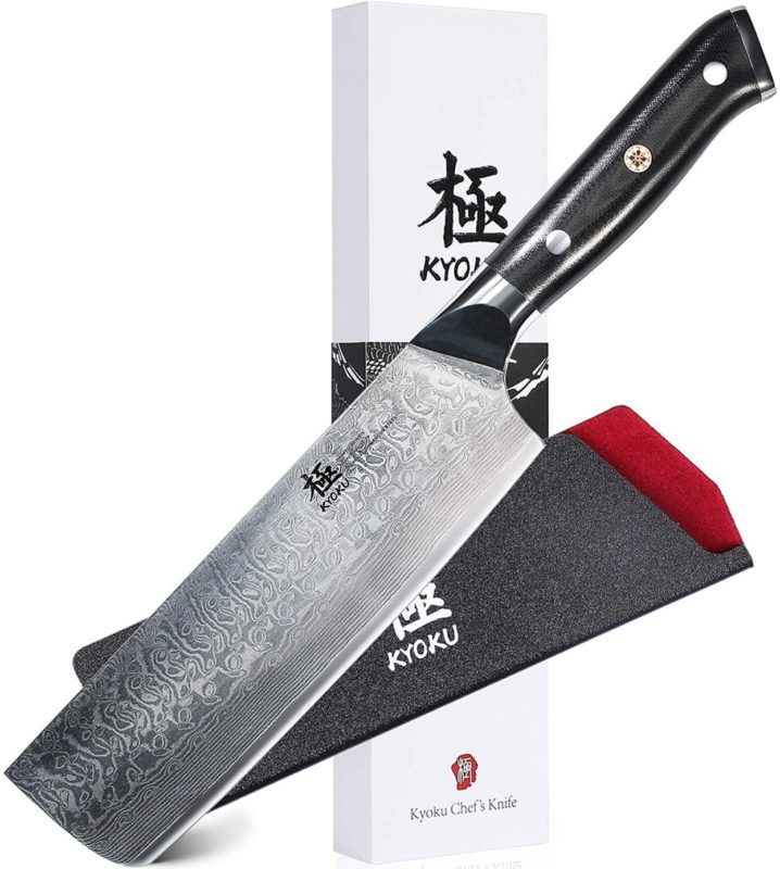 KYOKU Daimyo Series - Damascus Nakiri Knife