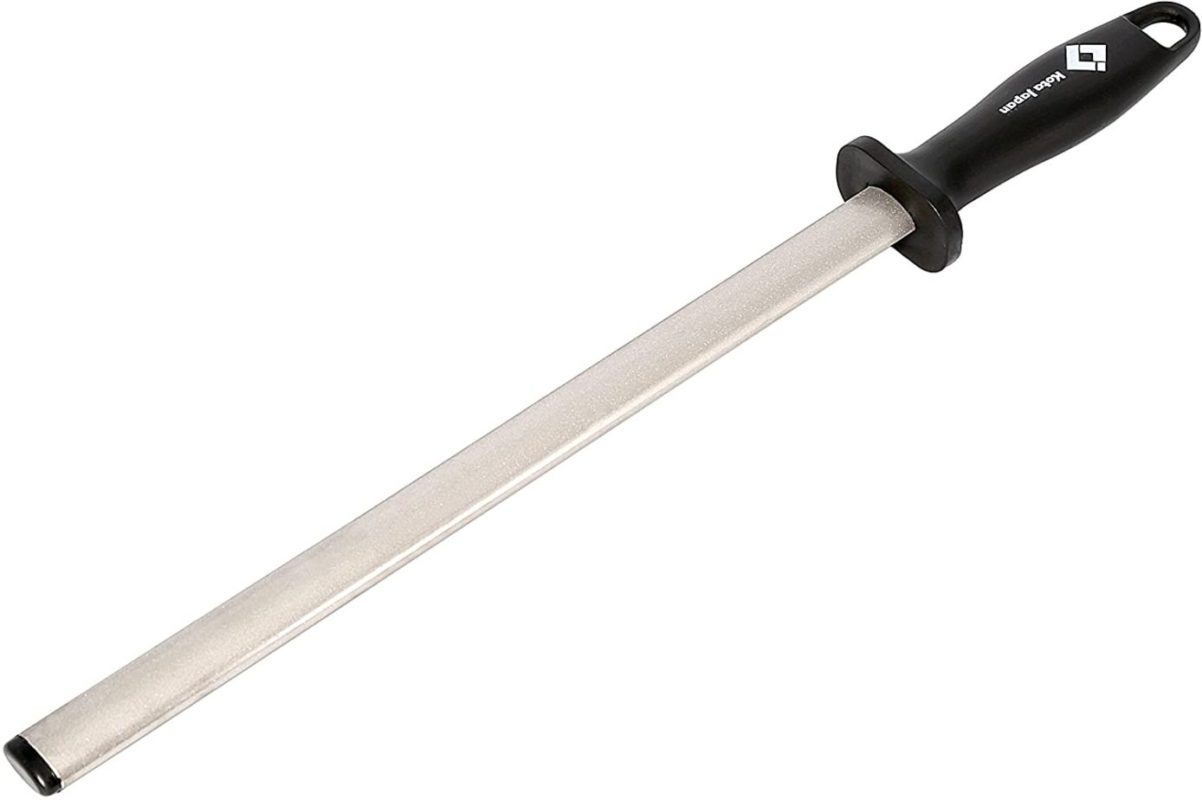 Kota Japan 12 in. Diamond Carbon Steel Professional Knife Sharpener Rod