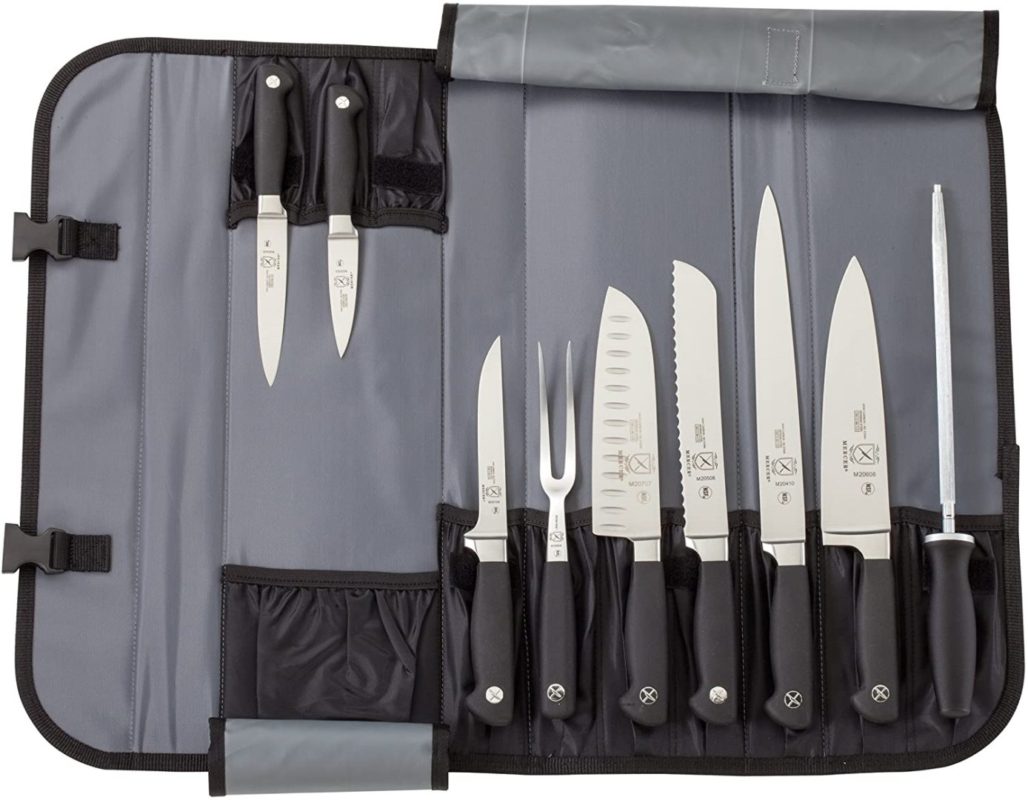 Mercer Culinary Genesis 10-Piece Forged Knife Set with Case