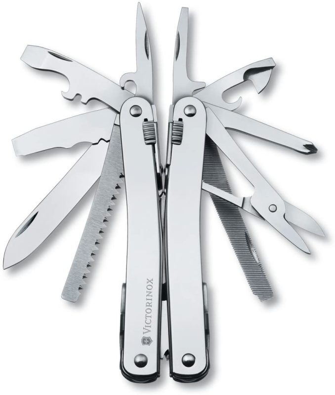 Victorinox Swiss Army Swisstool Spirit X with Leather Pouch