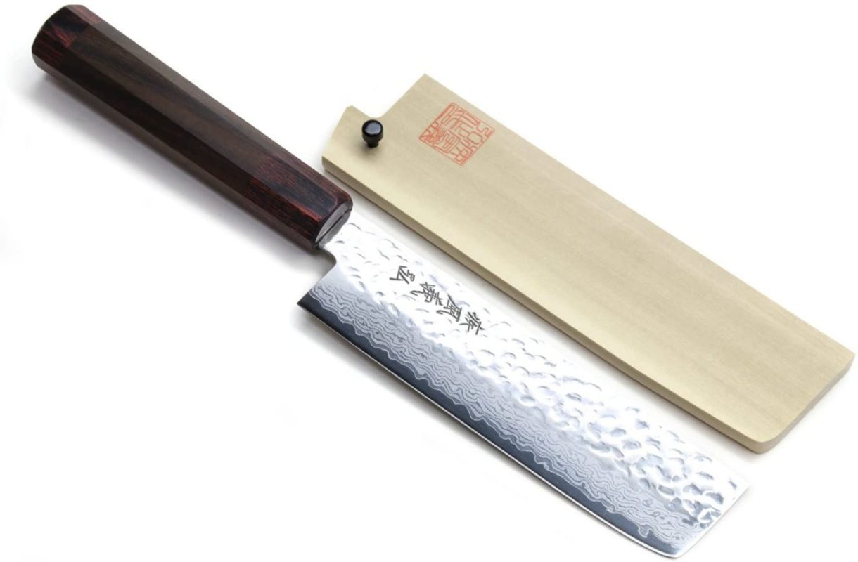 Yoshihiro NSW 46 Layers Hammered Damascus Usuba Vegetable Chef knife