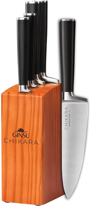 Ginsu Gourmet Chikara Series Forged 5-Piece Japanese Steel Knife Set