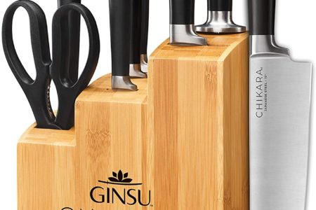 Ginsu Gourmet Chikara Series Forged 8-Piece Japanese Steel Knife Set