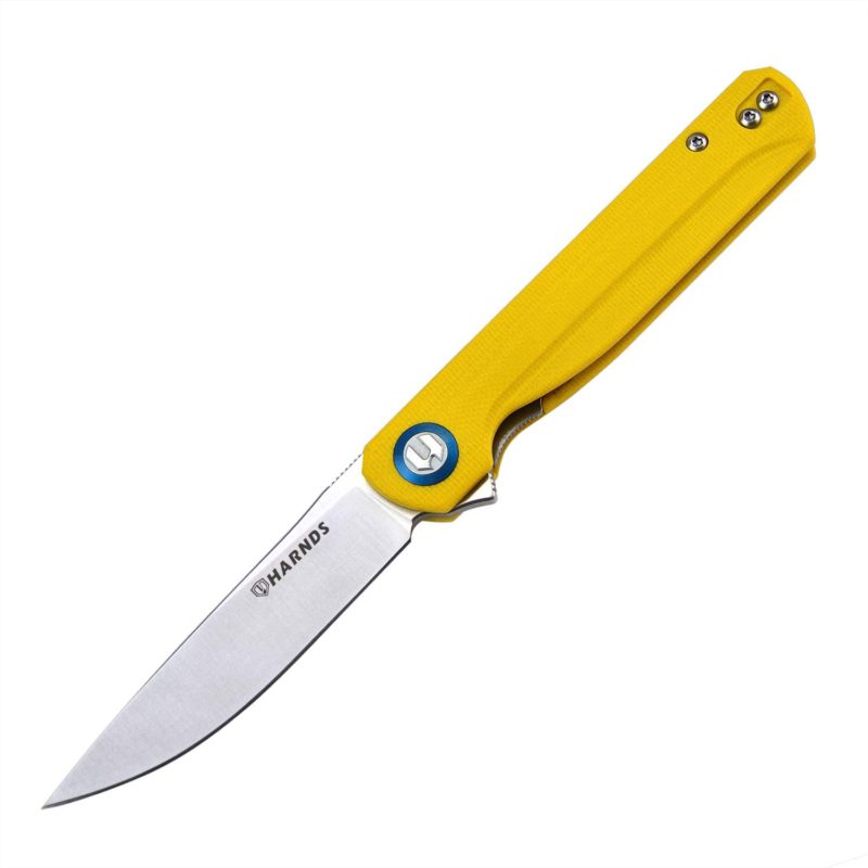 Harnds Wind Pocket Knife Flipper Sandvik Steel Blade G10 Handle Folding Knife