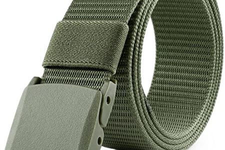 JASGOOD Nylon Canvas Breathable Military Tactical Men Waist Belt With Plastic Buckle