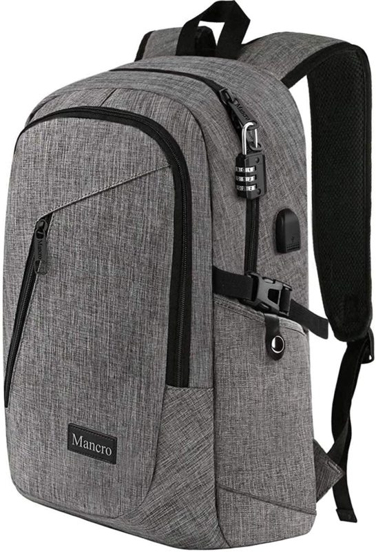Mancro Laptop Backpack, Business Water Resistant Laptop bag Backpack