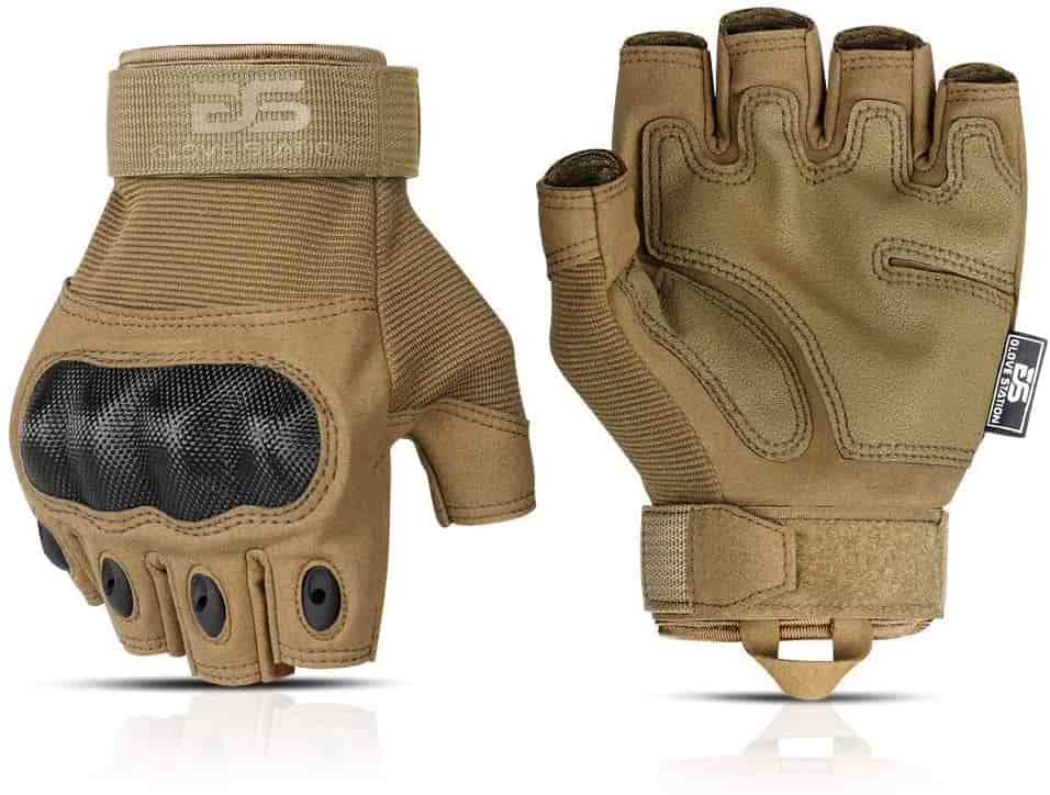 Outdoor Sports Tactical Rubber Knuckle Gloves for Men