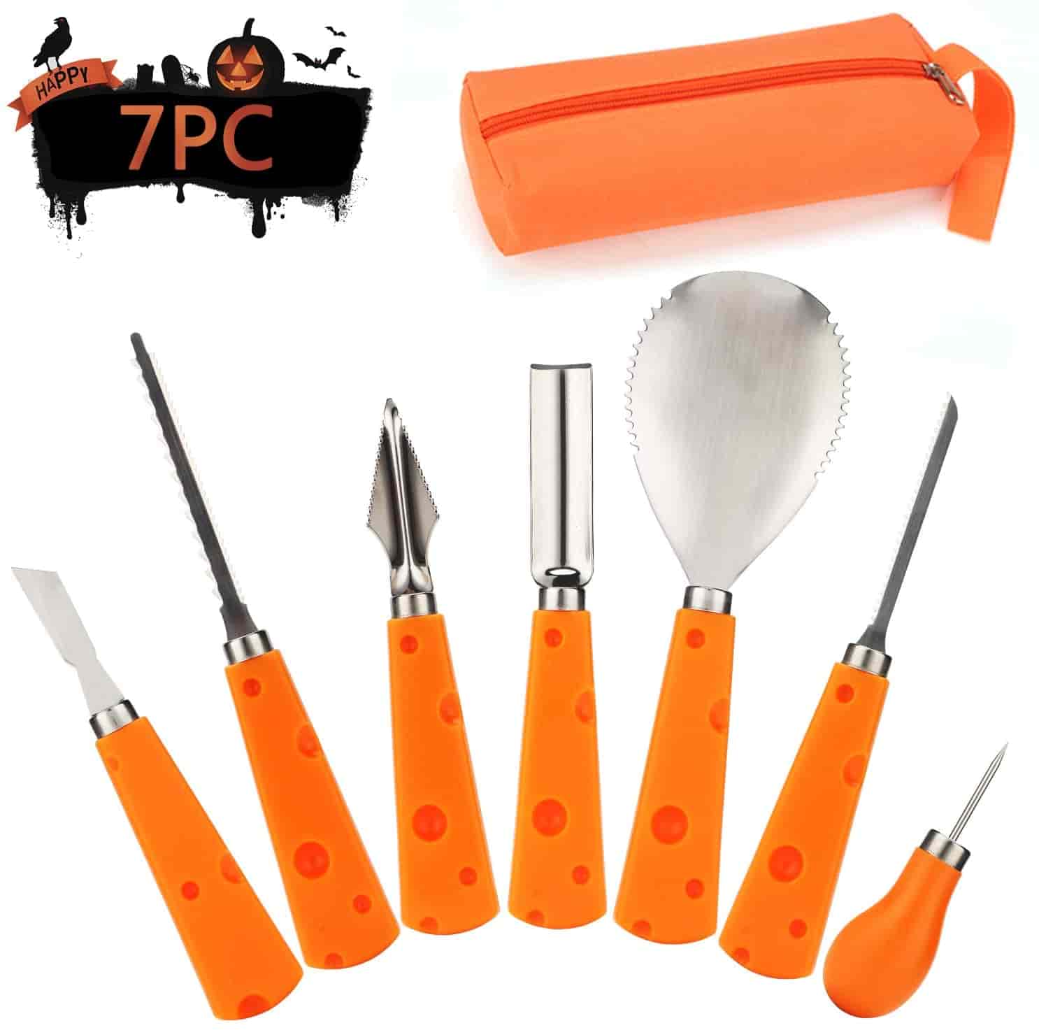 Professional & Heavy Duty Stainless Steel Pumpkin Carving Set
