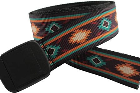 Southwestern Patterns Hiker Belt Nylon Made in USA by Thomas Bates