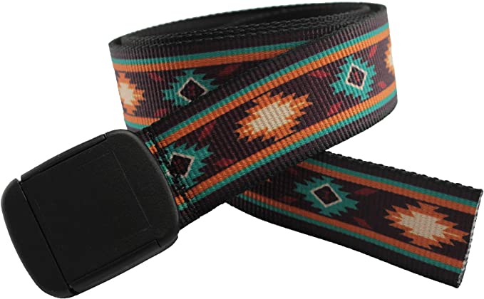 Southwestern Patterns Hiker Belt Nylon Made in USA by Thomas Bates