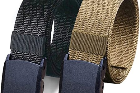 WYuZe 2 Pack Nylon Belt Outdoor Military Web Belt
