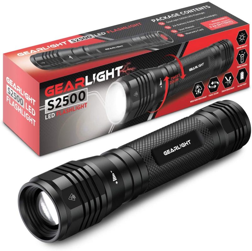 GearLight High Lumens LED Flashlight S2500