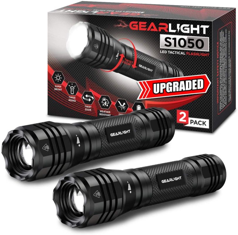 GearLight LED Flashlights S1050 [2 Pack]