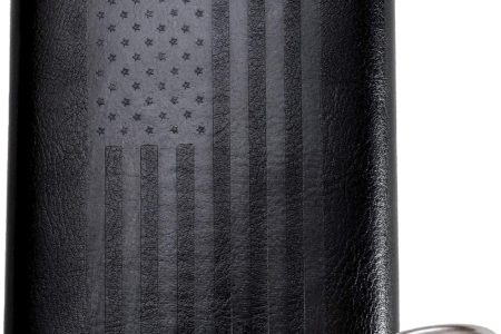 Leather Flask with American Flag by Home Aggressive