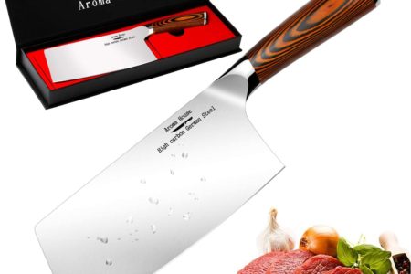 Meat Cleaver, 7 inch Vegetable and Butcher Knife