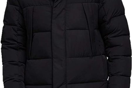 TIGER FORCE Winter Active Coat Long Puffy Jacket for Men Hoodie Thickened Padded Outerwear Snowjacket Extremely Cold