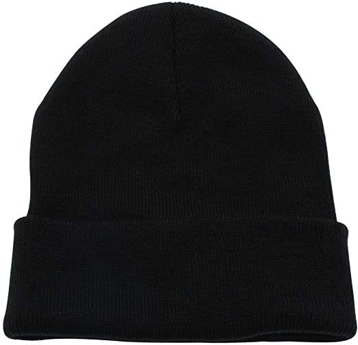 Top Level Beanie Men Women - Unisex Cuffed Plain Skull Knit Hat Cap