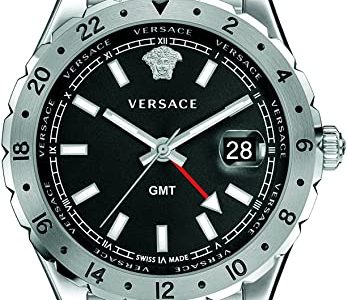 Versace Men's 'HELLENYIUM GMT' Swiss Quartz Stainless Steel Casual Watch