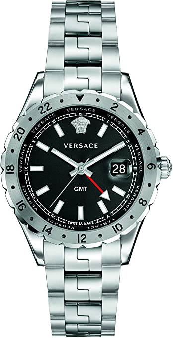 Versace Men's 'HELLENYIUM GMT' Swiss Quartz Stainless Steel Casual Watch