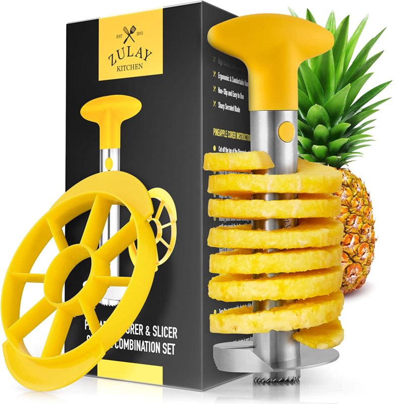 Zulay Pineapple Corer and Slicer Tool Set – Yellow