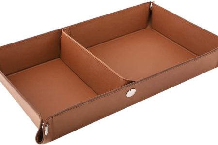 Luxspire Valet Tray, PU Leather Tray
