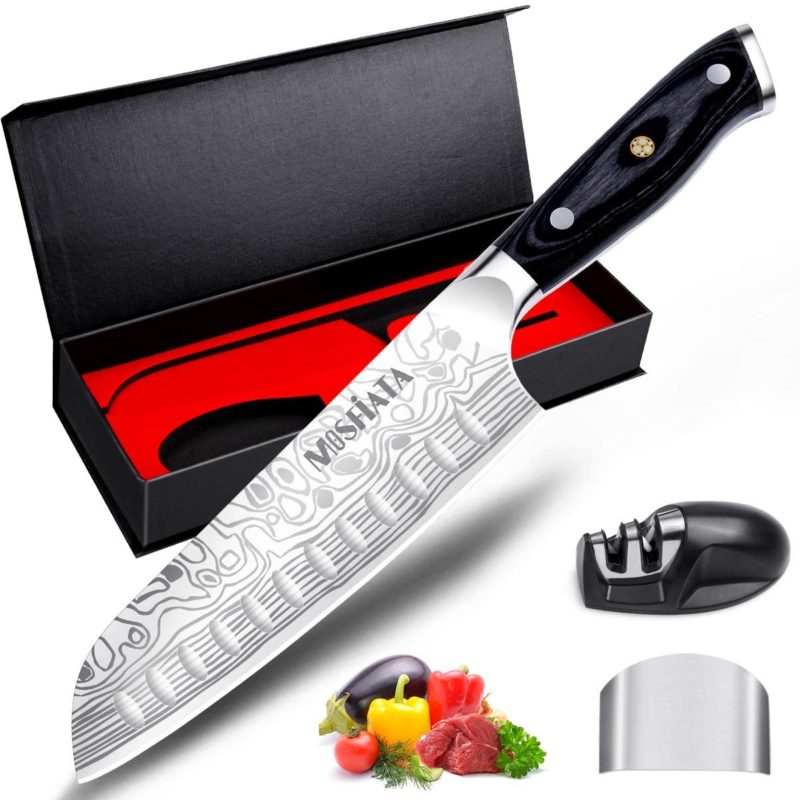 MOSFiATA 7 inches Santoku Knife