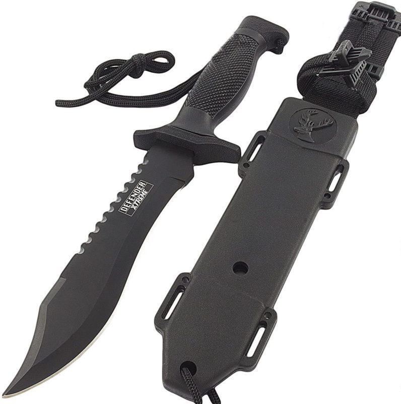12 inches Tactical Bowie Survival Hunting Knife