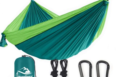 Favorland Camping Hammock Double & Single with Tree Straps