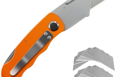 Folding Utility Knife with Fixed Blade