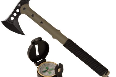M48 Ranger Tomahawk Axe with Lensatic Compass and Sheath