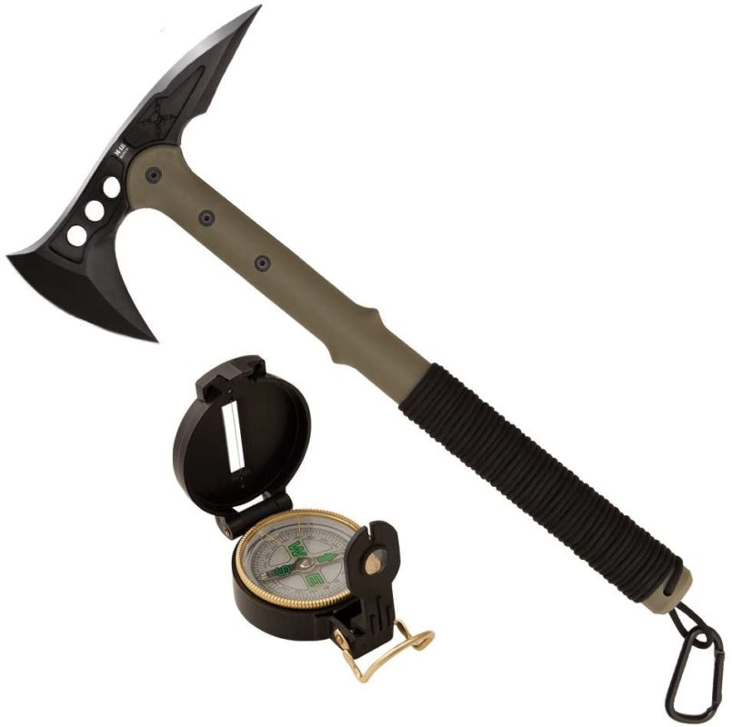 M48 Ranger Tomahawk Axe with Lensatic Compass and Sheath