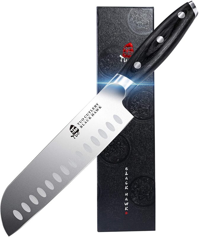 TUO Santoku Knife - 7 inch Santoku Chef Knife Kitchen Knives