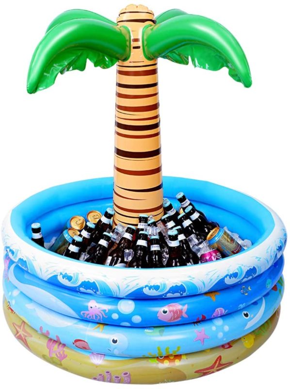 Toyvian 37 Inch Big Inflatable Palm Tree Cooler
