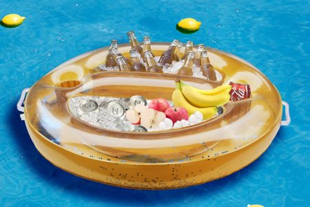 Zcaukya Inflatable Floating Drinking Holder