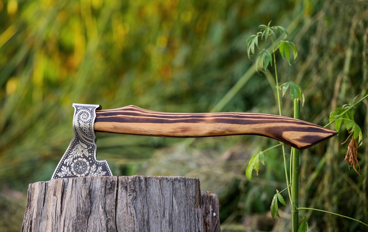 Custom Gift Forged Carbon Steel Viking Axe Custom Gift Forged Carbon Steel Viking Axe