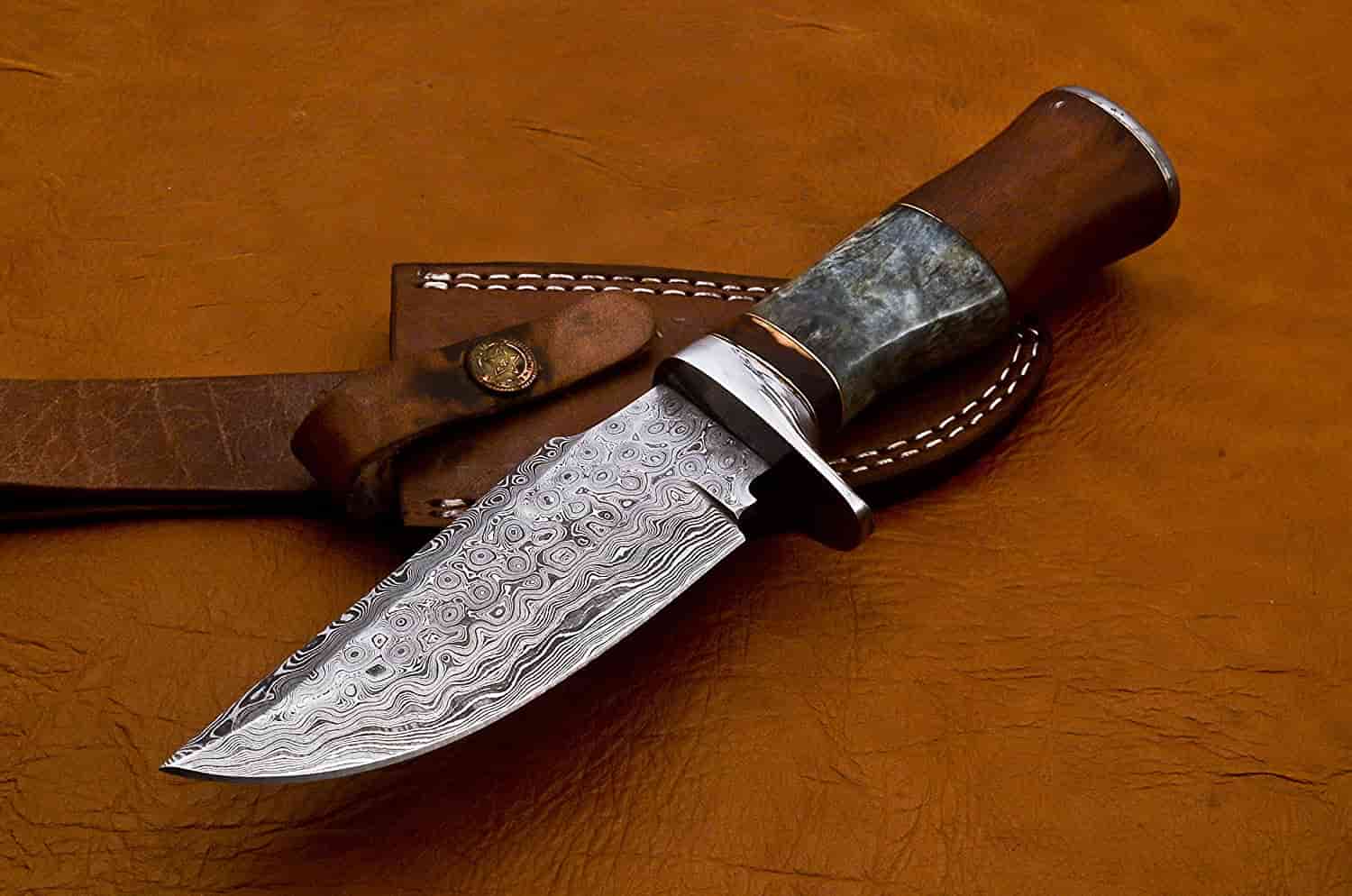 Damascus Steel Hunting Knife Damascus Steel Hunting Knife