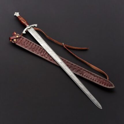 Damascus Double Edge Dagger Swords