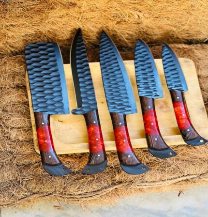 Damascus Steel Chef Knives Set