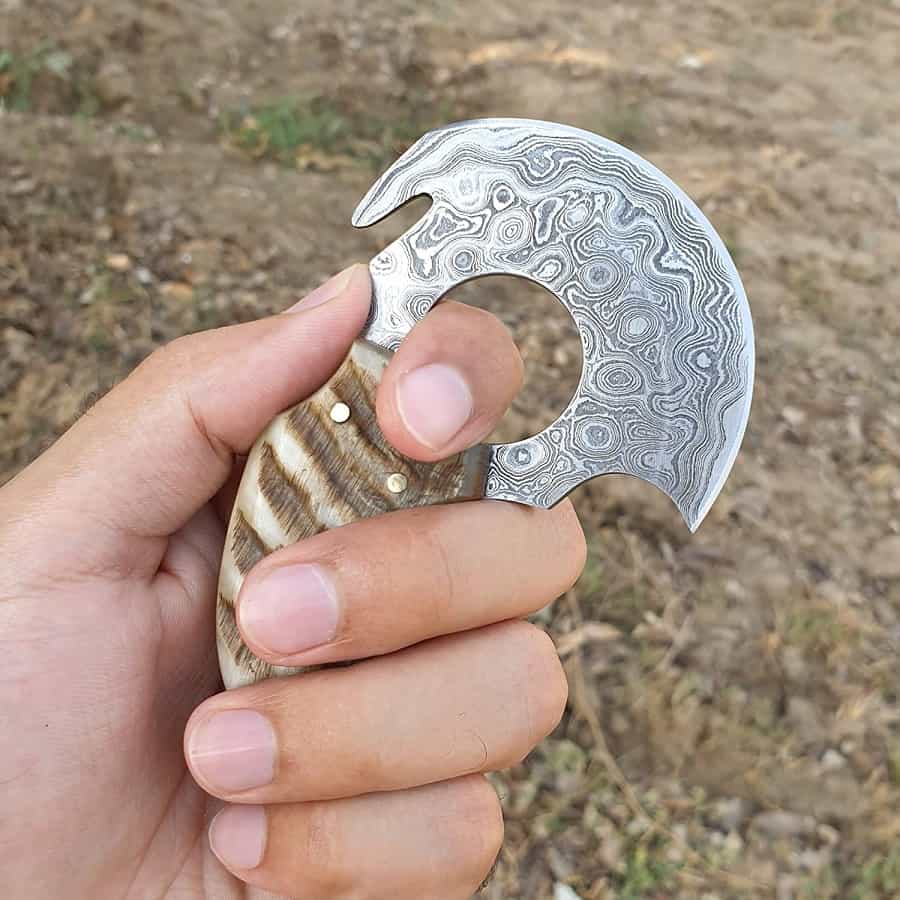 Fix Blade Damascus Mini EDC Knives Fix Blade Damascus Mini EDC Knives