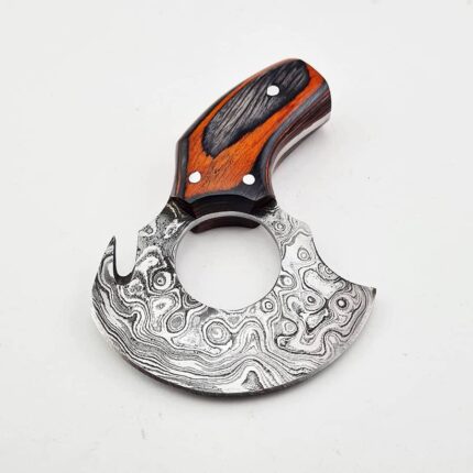 Damascus Steel Mini EDC Skinner Knife