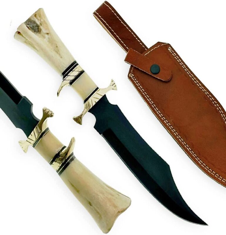 Handmade Steel D2 Fix Blade Hunting Bowie Knife