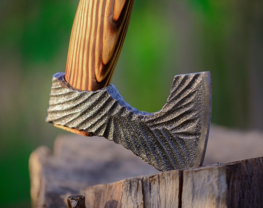 CUSTOM CARBON STEEL VIKING AXE CUSTOM CARBON STEEL VIKING AXE