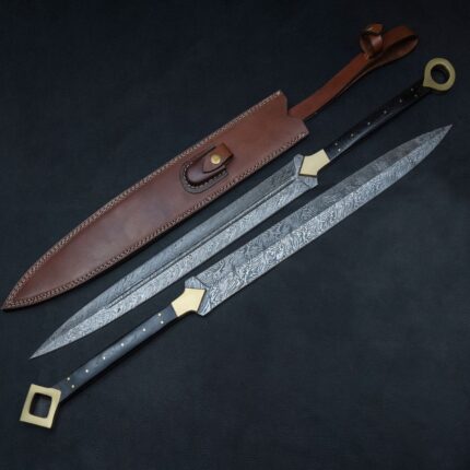 Damascus Double Dagger Swords
